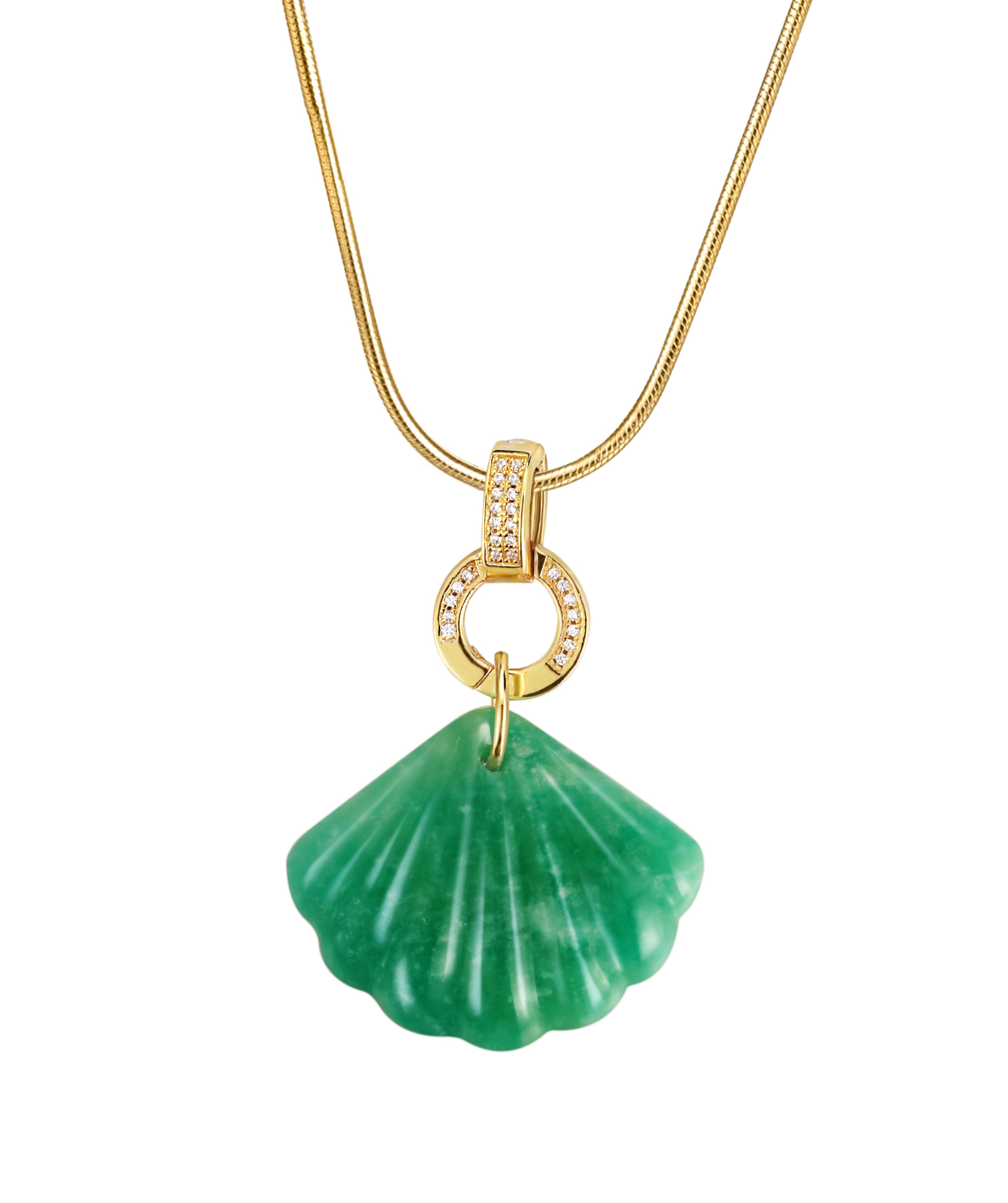 Marine Poet Amazonite Pendant Necklace