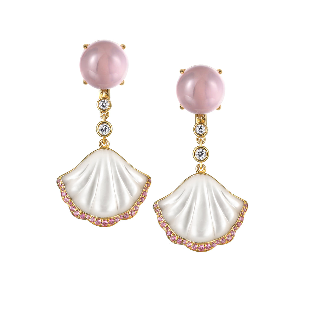 Marine Poet Mother Pearl Earrings (M)
