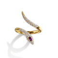 Eros Serpenti Red Stone Ring