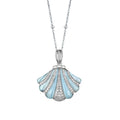 Marine Poet Aquamarine Pendant Necklace