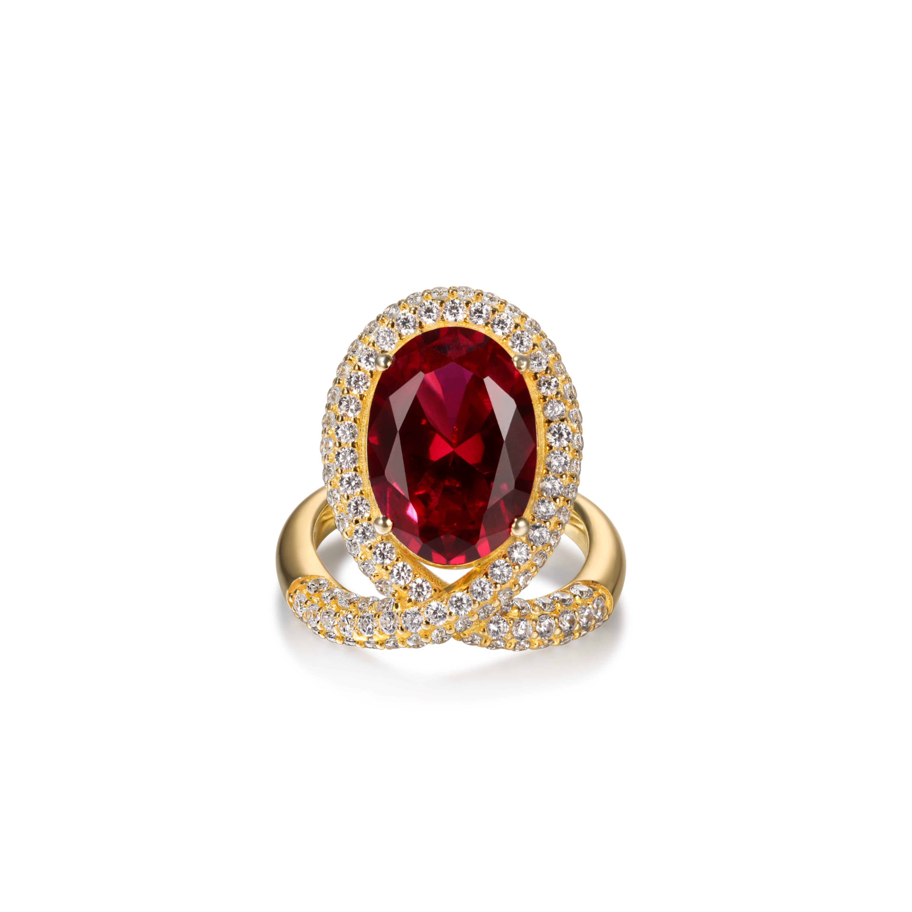 Red Peacock Ring