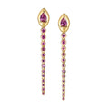Eros Yellow Gold Plated Earrings