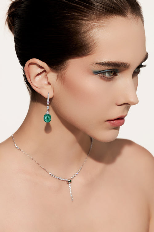 Eros Green Serpenti Earrings
