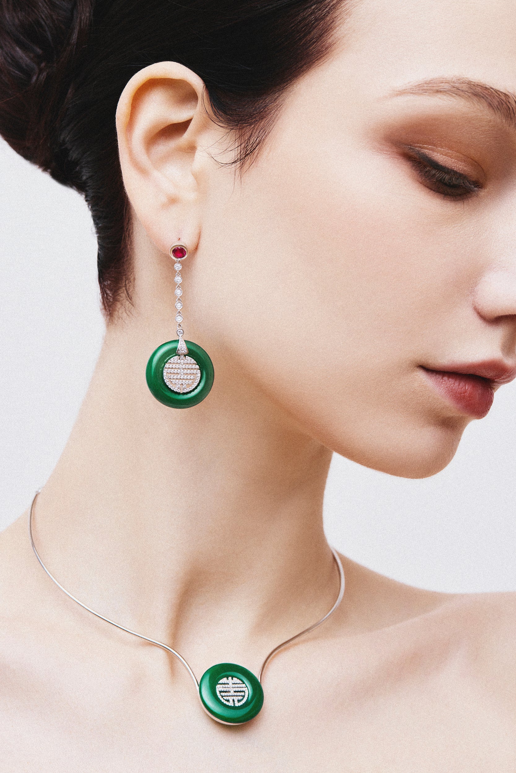 L’arte di Oriente “寿  Long-life” Earrings