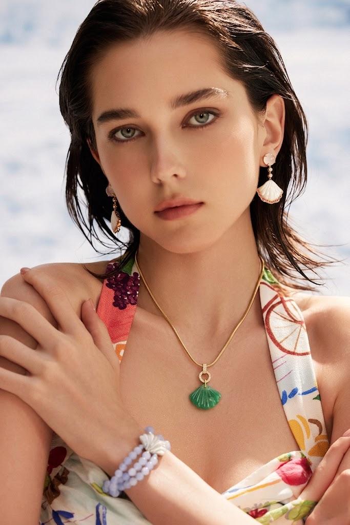 Marine Poet Amazonite Pendant Necklace